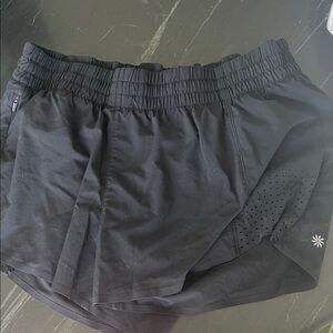 Black Atheleta Athletic Shorts with Logo Star Detail